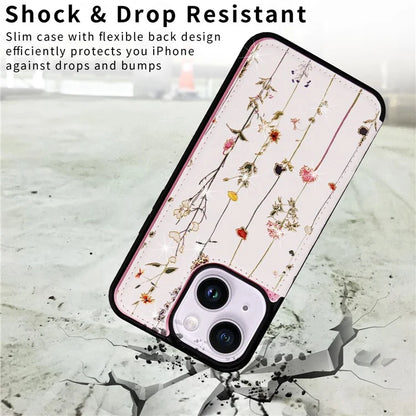 For iPhone 14 Plus Kickstand Case Protective Card Slots Phone Shell
