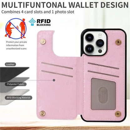 For iPhone 14 Pro Case Card Slots kickstand Bump Proof Smart Phone Shell