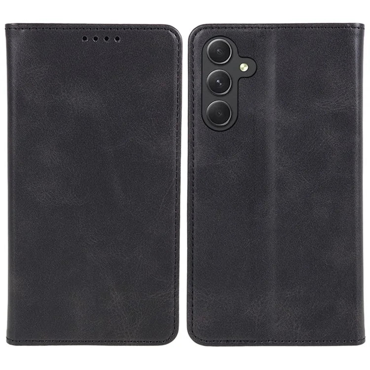 For Samsung Galaxy M15 5G / F15 5G Cell Phone Cases Calf Texture Leather Magnetic Auto Closing Cover