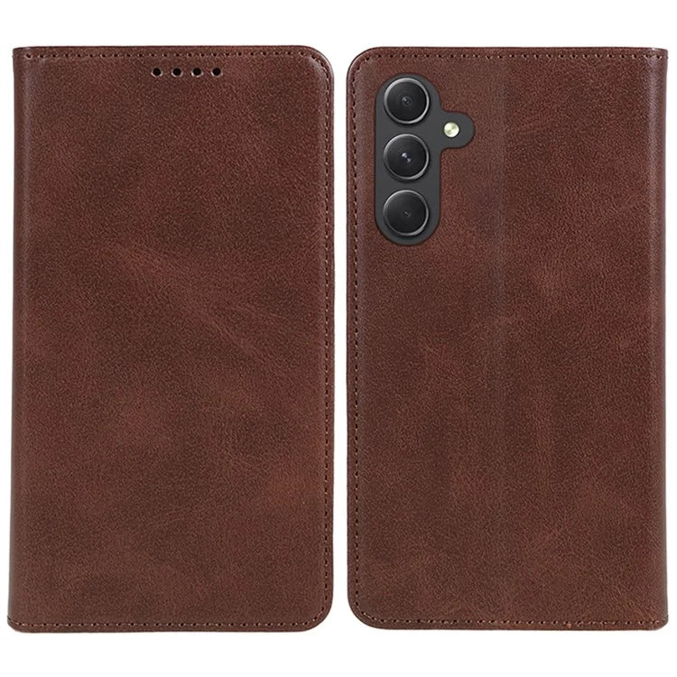 For Samsung Galaxy M15 5G / F15 5G Cell Phone Cases Calf Texture Leather Magnetic Auto Closing Cover