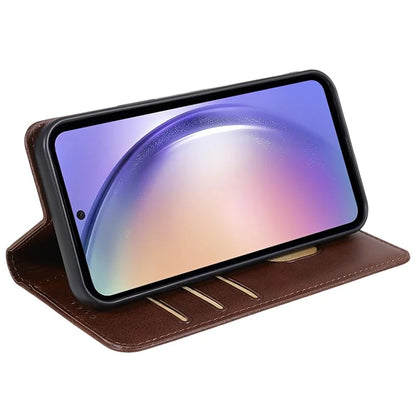 For Samsung Galaxy M15 5G / F15 5G Cell Phone Cases Calf Texture Leather Magnetic Auto Closing Cover