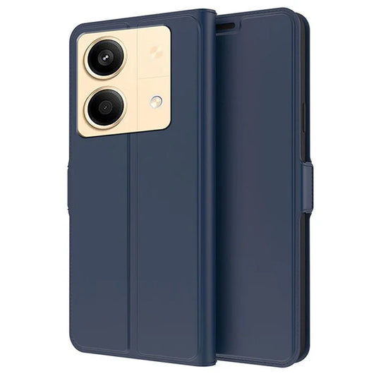 For Xiaomi Poco X6 Neo 5G / Redmi Note 13R Pro 5G Leather Case Card Holder Folding Stand Phone Cover