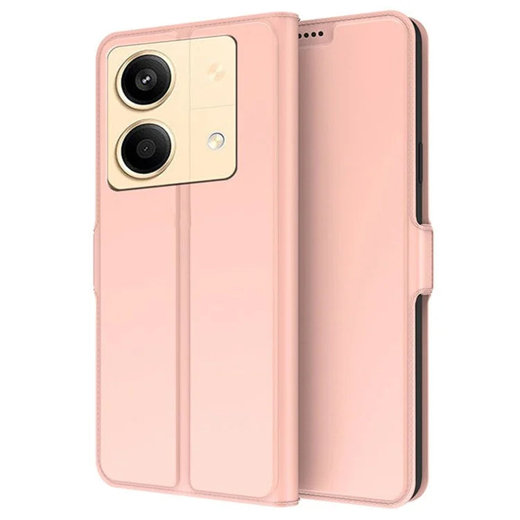 For Xiaomi Poco X6 Neo 5G / Redmi Note 13R Pro 5G Leather Case Card Holder Folding Stand Phone Cover