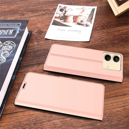 For Xiaomi Poco X6 Neo 5G / Redmi Note 13R Pro 5G Leather Case Card Holder Folding Stand Phone Cover