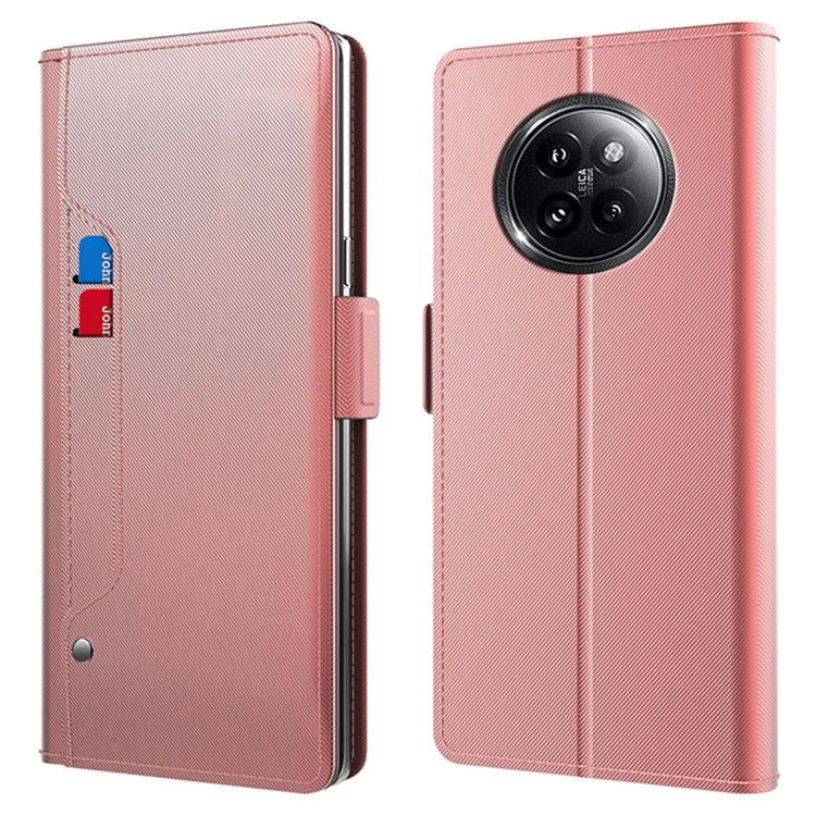 For Xiaomi Civi 4 Pro 5G / 14 Civi 5G Case Mirror Inside Card Slot PU Leather Phone Cover