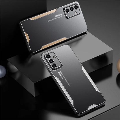 For Samsung Galaxy A54 5G Case Aluminum Alloy+TPU+PC Anti-drop Hybrid Phone Cover