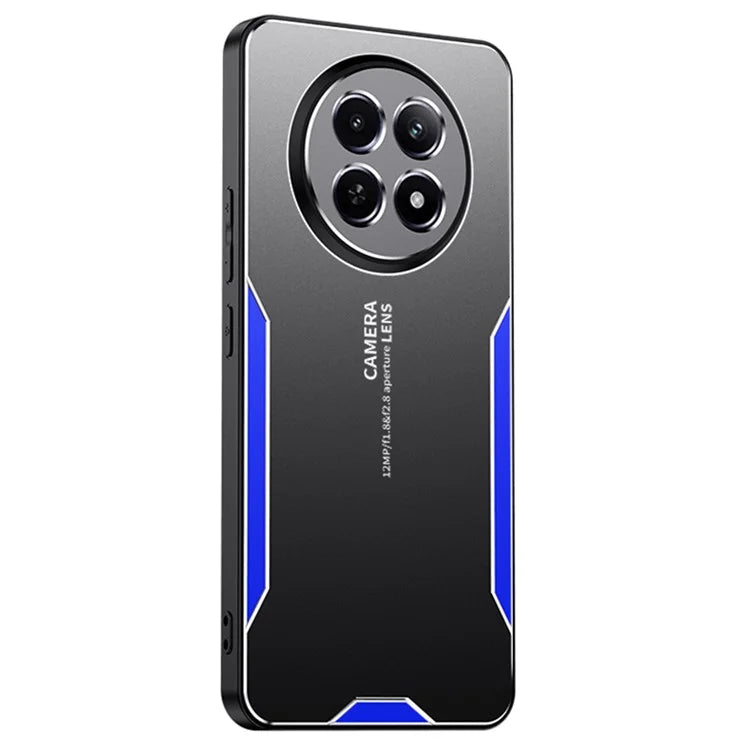 For Realme 12 5G Case Aluminum Alloy+TPU+PC Slim Protective Phone Shell