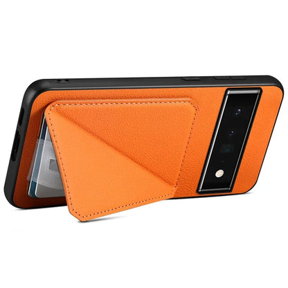 For Google Pixel 6 Pro 5G Case Card Holder Kickstand Feature PU Leather Back Cover