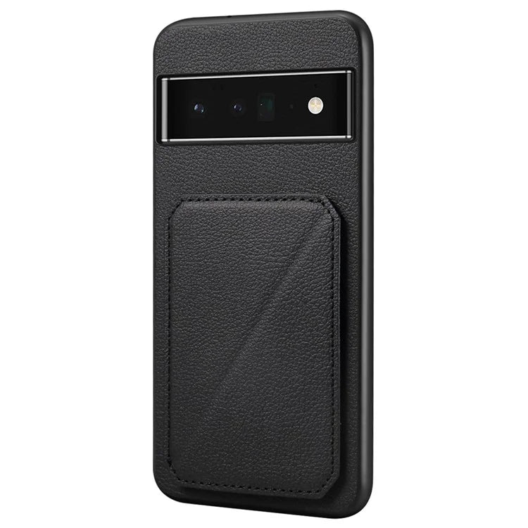 For Google Pixel 6 Pro 5G Case Card Holder Kickstand Feature PU Leather Back Cover