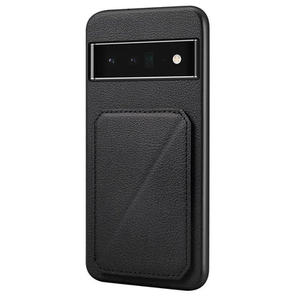 For Google Pixel 6 Pro 5G Case Card Holder Kickstand Feature PU Leather Back Cover