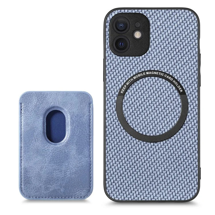 M2 For iPhone 12 Case PU Leather Detachable 2-in-1 Design Card Holder Back Cover