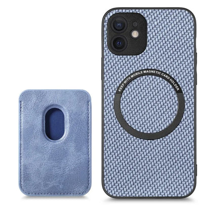M2 For iPhone 12 Case PU Leather Detachable 2-in-1 Design Card Holder Back Cover