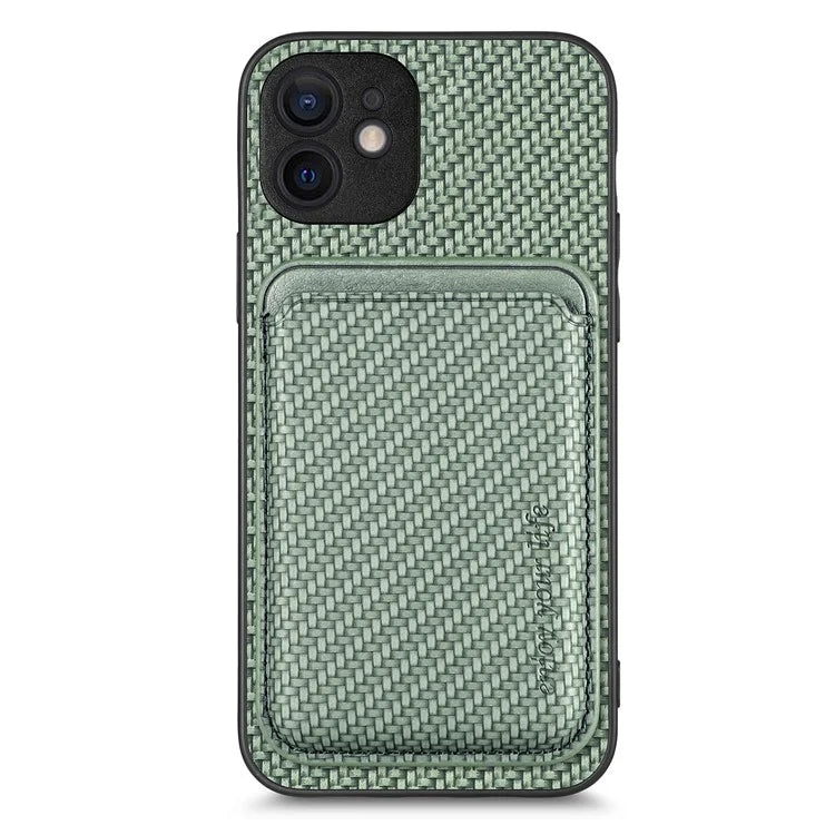 M2 For iPhone 12 Case PU Leather Detachable 2-in-1 Design Card Holder Back Cover
