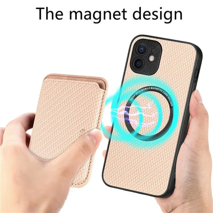 M2 For iPhone 12 Case PU Leather Detachable 2-in-1 Design Card Holder Back Cover