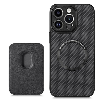 For iPhone 13 Pro Max 6.7 inch Case Detachable 2-in-1 Card Slot PU+TPU Phone Cover
