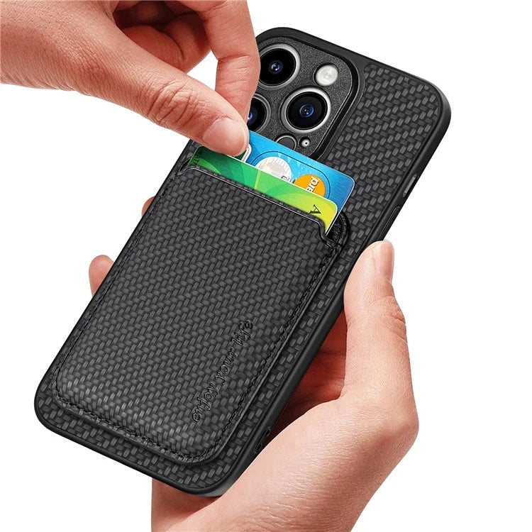 For iPhone 13 Pro Max 6.7 inch Case Detachable 2-in-1 Card Slot PU+TPU Phone Cover