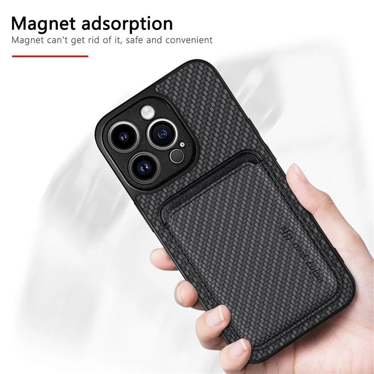For iPhone 13 Pro Max 6.7 inch Case Detachable 2-in-1 Card Slot PU+TPU Phone Cover