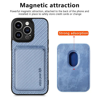 For iPhone 13 Pro Max 6.7 inch Case Detachable 2-in-1 Card Slot PU+TPU Phone Cover