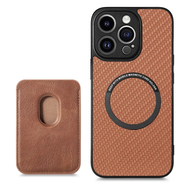 For iPhone 13 Pro Max 6.7 inch Case Detachable 2-in-1 Card Slot PU+TPU Phone Cover