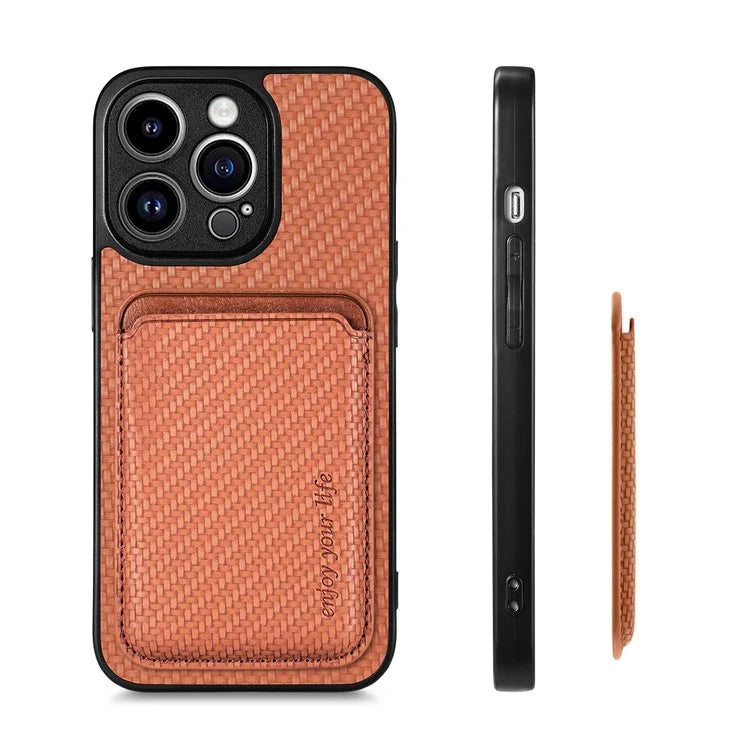 For iPhone 13 Pro Max 6.7 inch Case Detachable 2-in-1 Card Slot PU+TPU Phone Cover