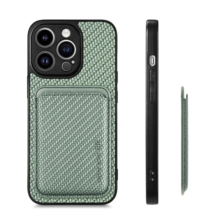 For iPhone 13 Pro Max 6.7 inch Case Detachable 2-in-1 Card Slot PU+TPU Phone Cover