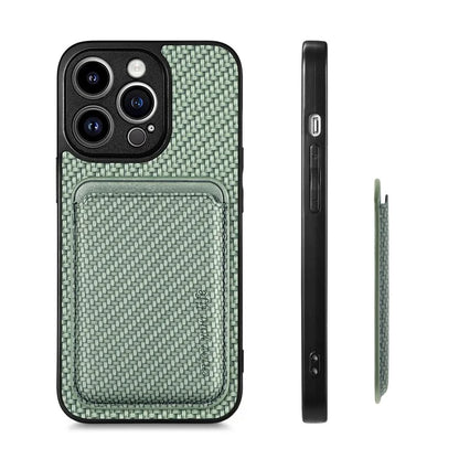 For iPhone 13 Pro Max 6.7 inch Case Detachable 2-in-1 Card Slot PU+TPU Phone Cover