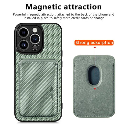 For iPhone 13 Pro Max 6.7 inch Case Detachable 2-in-1 Card Slot PU+TPU Phone Cover
