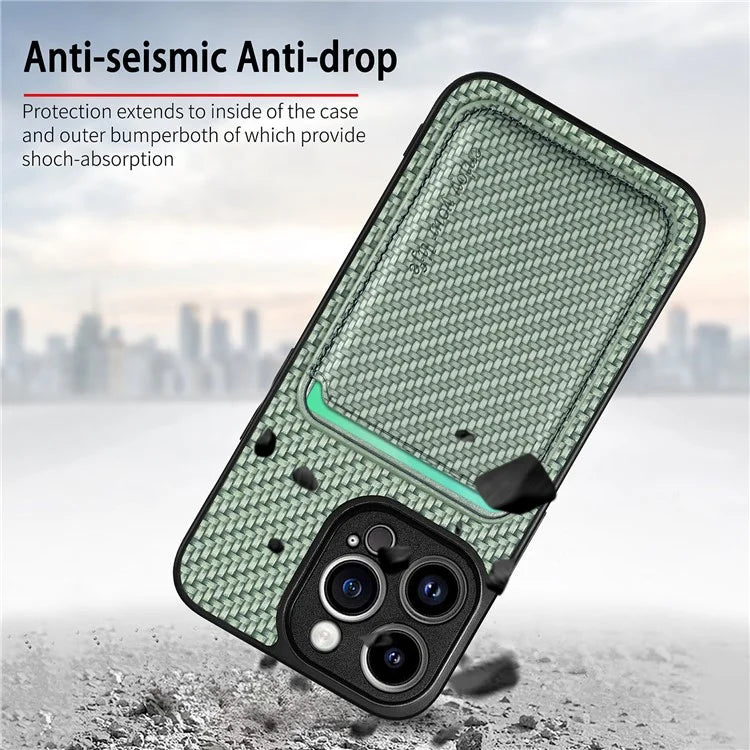 For iPhone 13 Pro Max 6.7 inch Case Detachable 2-in-1 Card Slot PU+TPU Phone Cover