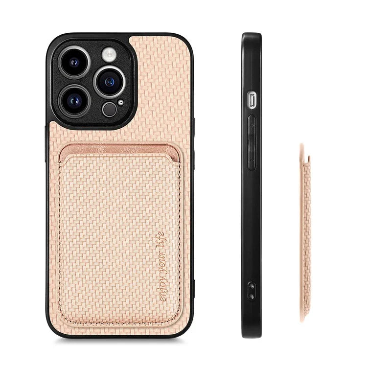 For iPhone 13 Pro Max 6.7 inch Case Detachable 2-in-1 Card Slot PU+TPU Phone Cover