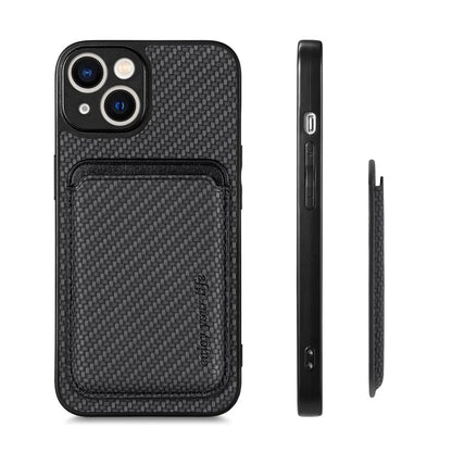 M2 For iPhone 13 Case 2-in-1 Magnetic Detachable Leather Cover with Card Holder