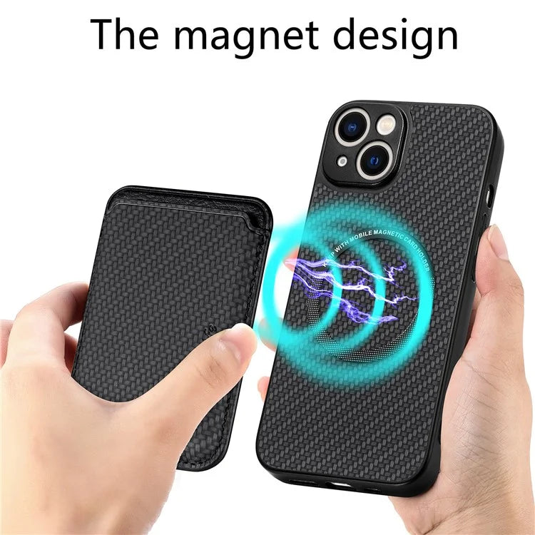 M2 For iPhone 13 Case 2-in-1 Magnetic Detachable Leather Cover with Card Holder