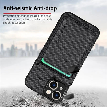 M2 For iPhone 13 Case 2-in-1 Magnetic Detachable Leather Cover with Card Holder