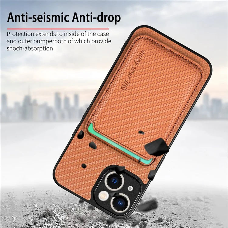 M2 For iPhone 13 Case 2-in-1 Magnetic Detachable Leather Cover with Card Holder