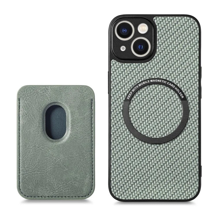 M2 For iPhone 13 Case 2-in-1 Magnetic Detachable Leather Cover with Card Holder