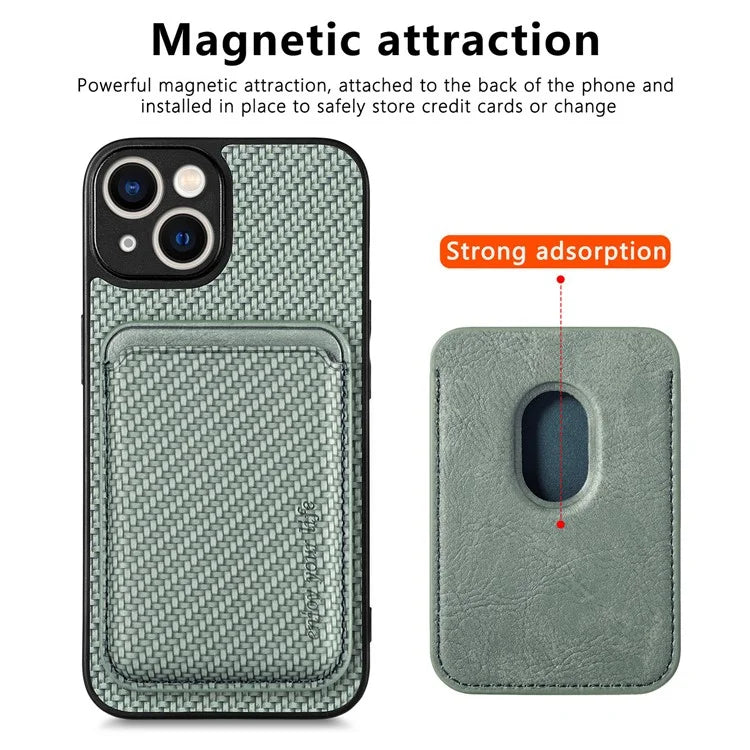 M2 For iPhone 13 Case 2-in-1 Magnetic Detachable Leather Cover with Card Holder