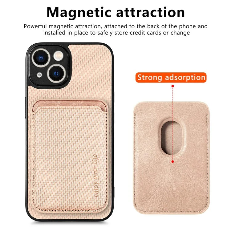 M2 For iPhone 13 Case 2-in-1 Magnetic Detachable Leather Cover with Card Holder