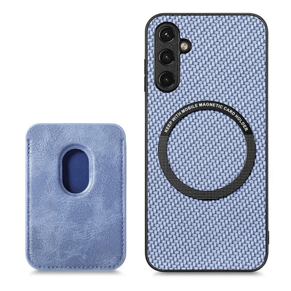 For Samsung Galaxy A05s 4G Cell Phone Case Carbon Fiber Texture PU+TPU Cover