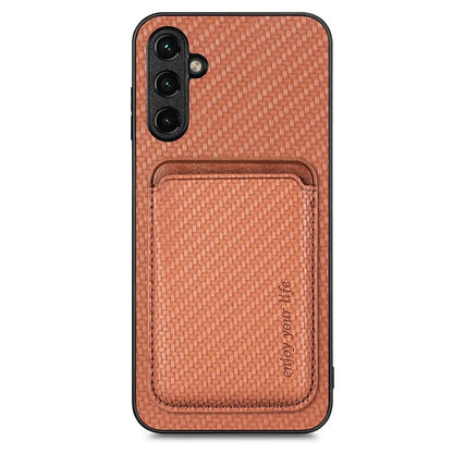 For Samsung Galaxy A05s 4G Cell Phone Case Carbon Fiber Texture PU+TPU Cover