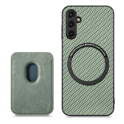For Samsung Galaxy A05s 4G Cell Phone Case Carbon Fiber Texture PU+TPU Cover