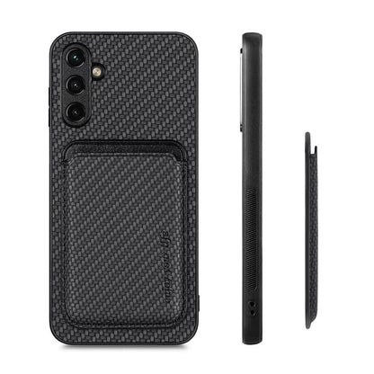 M2 For Samsung Galaxy A15 4G / 5G Drop-proof Case Magnetic Detachable Card Holder Phone Cover