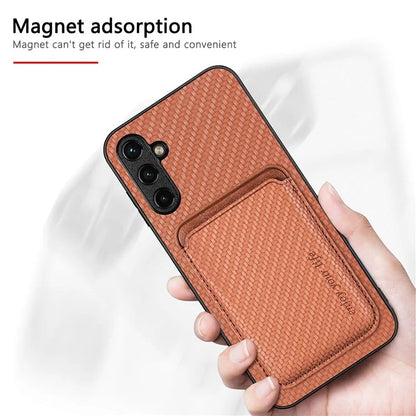 M2 For Samsung Galaxy A15 4G / 5G Drop-proof Case Magnetic Detachable Card Holder Phone Cover