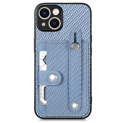 C1-01 For iPhone 15 Plus Case Leather+TPU+PC Hybrid Phone Cover with Card Slot Kickstand