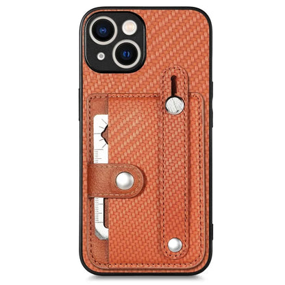 C1-01 For iPhone 15 Plus Case Leather+TPU+PC Hybrid Phone Cover with Card Slot Kickstand