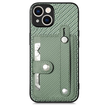 C1-01 For iPhone 15 Plus Case Leather+TPU+PC Hybrid Phone Cover with Card Slot Kickstand