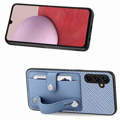 C1-01 For Samsung Galaxy A14 4G / 5G Case Leather Coated PC+TPU Phone Cover with Card Knife