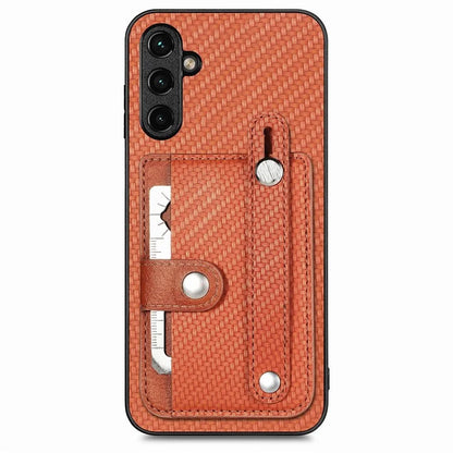 C1-01 For Samsung Galaxy A25 5G (Global) (161.0 x 76.5 x 8.3mm) Anti-scratch Card Holder Leather Coating Phone Cover