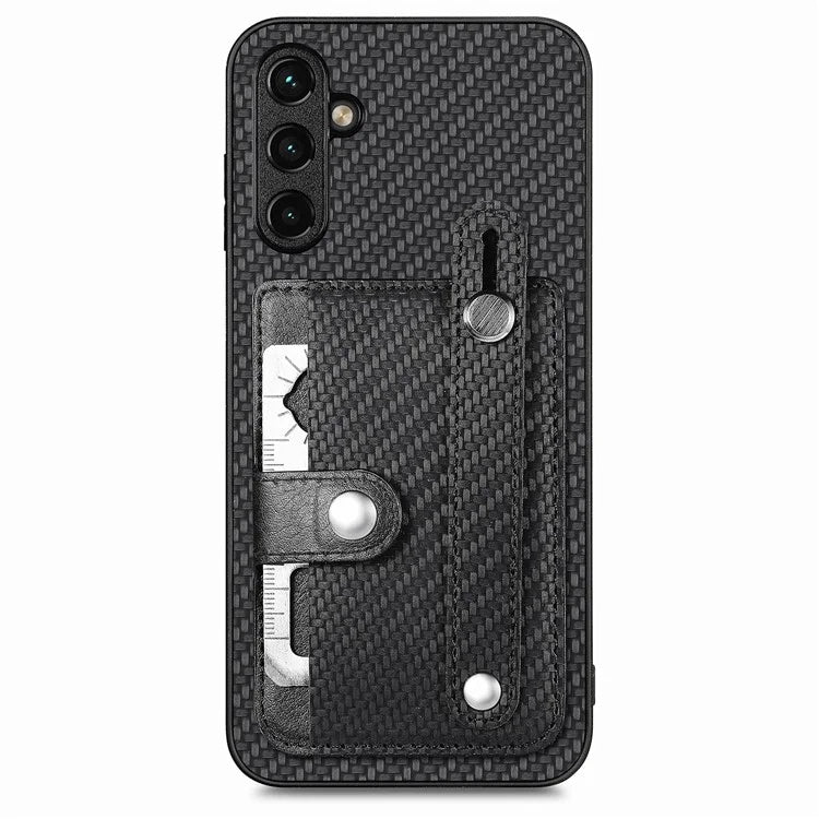 C1-01 For Samsung Galaxy A35 5G Drop Resistant Card Holder Leather Coating Phone Cover