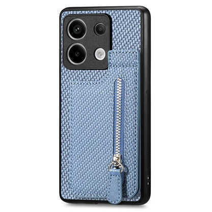 C1-03 For Xiaomi Redmi Note 13 Pro 5G / Poco X6 5G Case Vertical Kickstand Carbon Fiber Phone Shell
