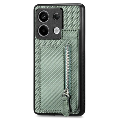 C1-03 For Xiaomi Redmi Note 13 Pro 5G / Poco X6 5G Case Vertical Kickstand Carbon Fiber Phone Shell