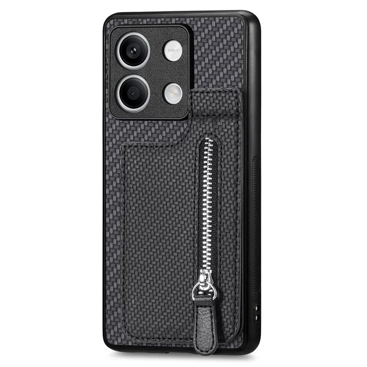 C1-03 For Xiaomi Redmi Note 13 4G Case Carbon Fiber Leather+TPU+PC Phone Cover